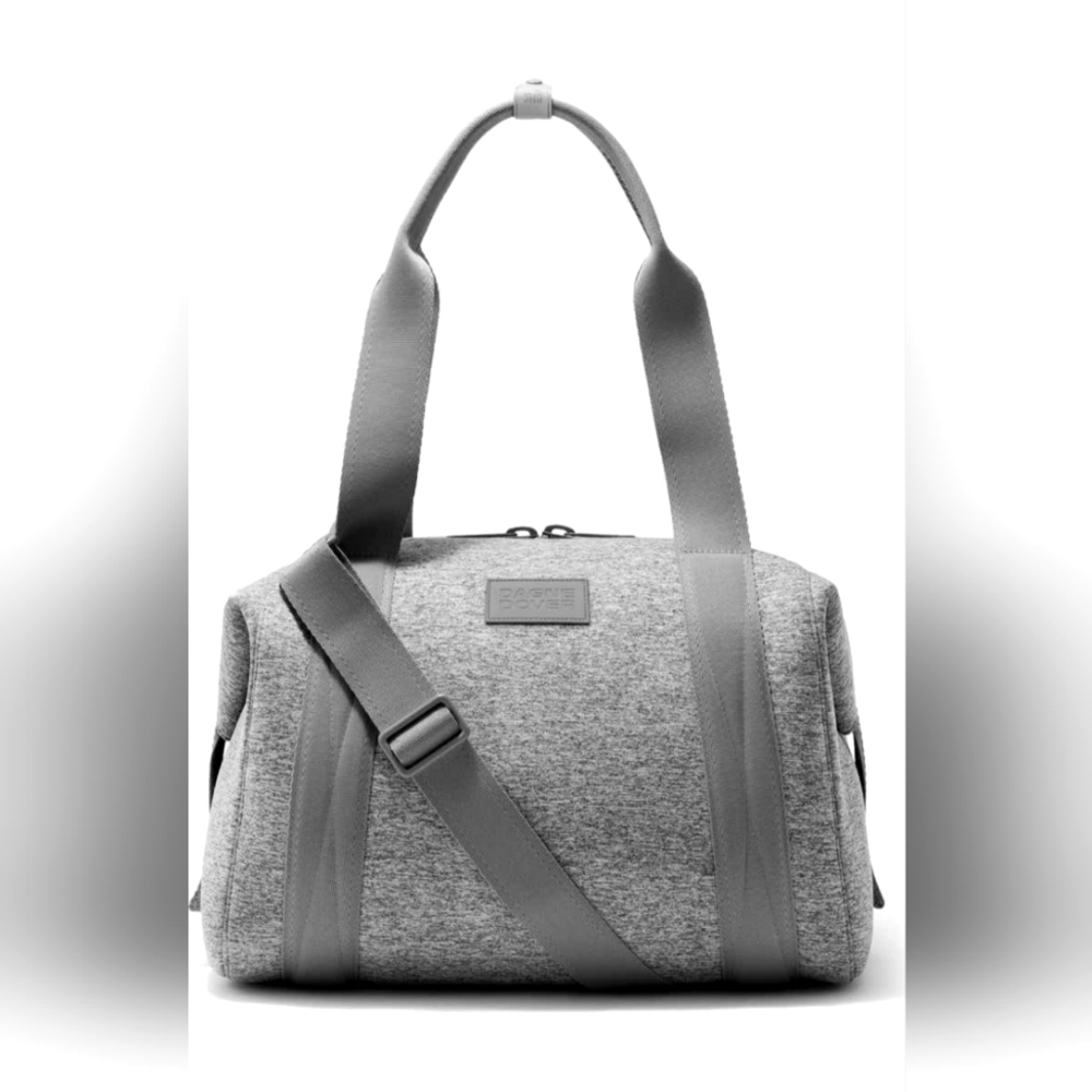 Dagne Dover Medium Landon Neoprene Carryall Duffle Bag - Heather Grey